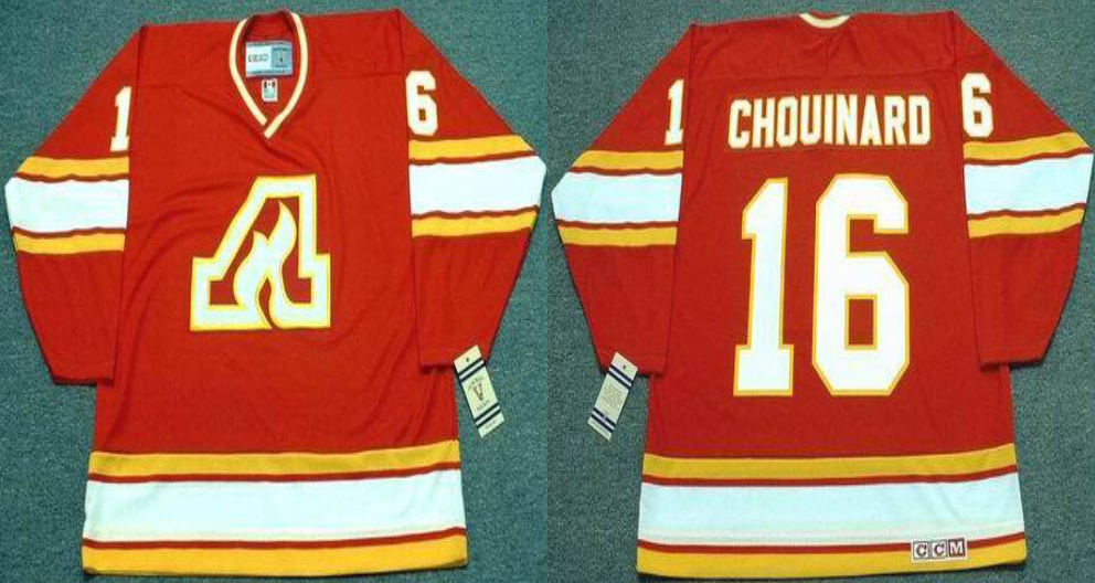 2019 Men Calgary Flames 16 Chouinard red CCM NHL jerseys